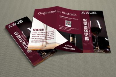 洛洛尘品牌宣传三折页 优雅与品质的平面艺术